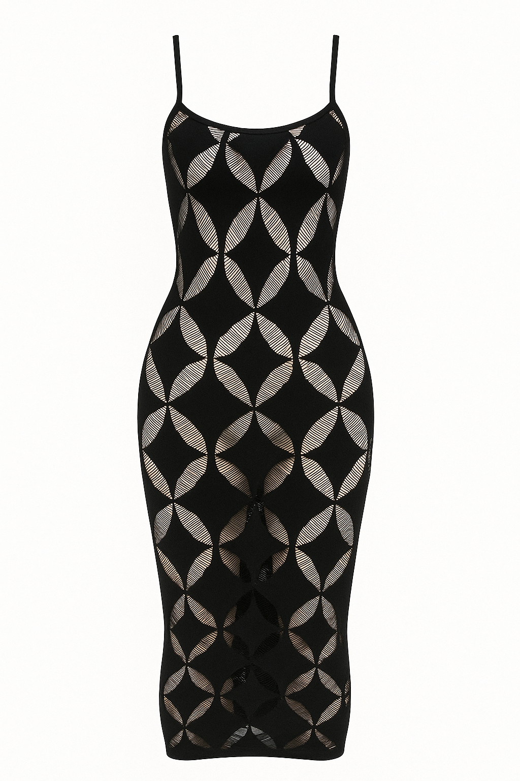 Midnight Temptation Midi dress