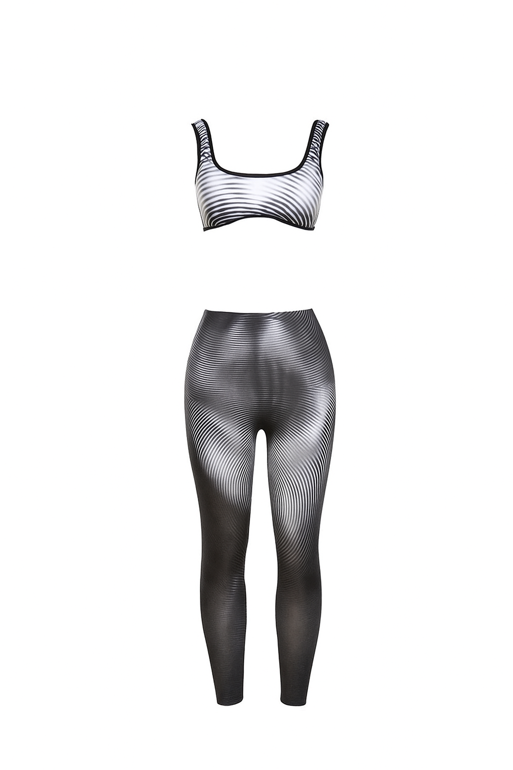 Illusion Curve Mesh 2-Piece Set